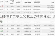 富国集团维持卡夫亨氏(KHC.US)持有评级，维持目标价37美元