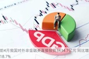 前4月我国对外非金融类直接投资3434.7亿元 同比增长18.7%