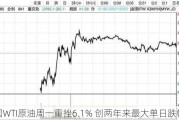 美国WTI原油周一重挫6.1% 创两年来最大单日跌幅