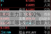 焦炭主力涨 3.92%，化工等板块多数飘绿