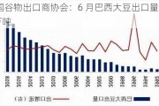 巴西全国谷物出口商协会：6 月巴西大豆出口量预计 1208 万吨