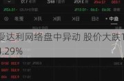 爱达利网络盘中异动 股价大跌14.29%