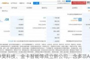 申昊科技、金卡智能等成立新公司，含多项AI业务