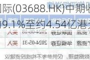 莱蒙国际(03688.HK)中期收入同比减少约9.1%至约4.54亿港元