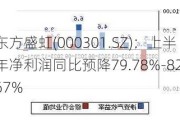 东方盛虹(000301.SZ)：上半年净利润同比预降79.78%-82.67%