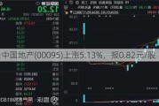 绿景中国地产(00095)上涨5.13%，报0.82元/股