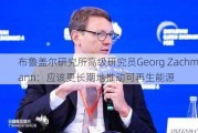 布鲁盖尔研究所高级研究员Georg Zachmann：应该更长期地推动可再生能源