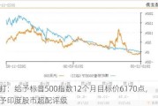 渣打：给予标普500指数12个月目标价6170点，给予印度股市超配评级