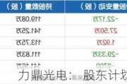 力鼎光电： 股东计划减持公司股份