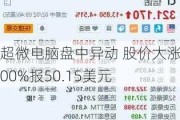 超微电脑盘中异动 股价大涨5.00%报50.15美元