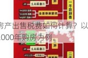 房产出售税费如何计算？以2000年购房为例。