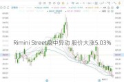 Rimini Street盘中异动 股价大涨5.03%