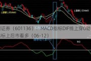 首创证券（601136）：MACD指标DIF线上穿0轴-技术指标上后市看多（06-12）