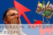 4月工业增长加速至6.7%：房地产开发投资降9.8%，美国通胀放缓至3.4%