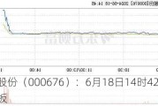 智度股份（000676）：6月18日14时42分触及涨停板