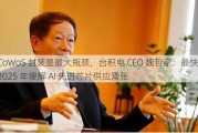 CoWoS 封装是最大瓶颈，台积电 CEO 魏哲家：最快 2025 年缓解 AI 先进芯片供应紧张