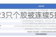 揭秘北上资金：23只个股被连续5日加仓；142只个股被连续5日减仓