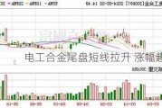 电工合金尾盘短线拉升 涨幅超17%