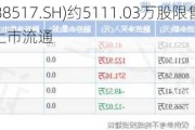 金冠电气(688517.SH)约5111.03万股限售股将于6月18日起上市流通