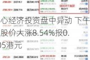 核心经济投资盘中异动 下午盘股价大涨8.54%报0.305港元