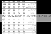 伊之密:2024年9月26日投资者关系活动记录表