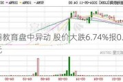 丽翔教育盘中异动 股价大跌6.74%报0.389美元