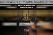 风语筑(603466.SH)：辛浩鹰拟减持不超过1%股份