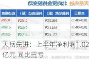 天岳先进：上半年净利润1.02亿元 同比扭亏