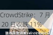 CrowdStrike：7 月 20 日收跌 11%