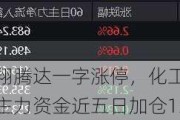 业绩爆了！齐翔腾达一字涨停，化工ETF（516020）逆市收红！主力资金近五日加仓13.86亿元！