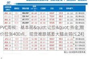 PVC周报：基本面"让位"资金,期价拉涨400点，现货难跟基差大幅走弱(5.24)