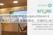 Angi Inc(ANGI.US)Shanmugasundaram Kulesh售出1.17万股普通股股份，价值约2.36万美元