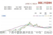 野村：下调中国联通评级至“中性” 目标价降至7港元