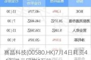 赛晶科技(00580.HK)7月4日耗资4.5万港元回购4万股