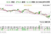 华夏中国交建高速REIT大宗交易折价成交1223.70万股