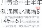 四川黄金：上半年净利润同比预增51.14%―61.94%