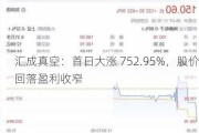 汇成真空：首日大涨 752.95%，股价回落盈利收窄