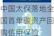 中国太保落地全国首单碳资产回购信用保险