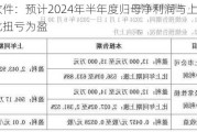 网达软件：预计2024年半年度归母净利润与上年同期相比扭亏为盈