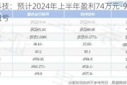 宏和科技：预计2024年上半年盈利74万元-90万元 同比扭亏