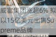 威富集团涨超6% 拟以15亿美元出售Supreme品牌