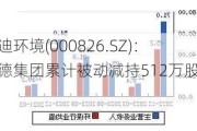 启迪环境(000826.SZ)：桑德集团累计被动减持512万股股份