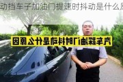 自动挡车子加油门提速时抖动是什么原因？