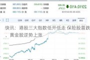 快讯：港股三大指数低开低走 保险股普跌、黄金股逆势上涨