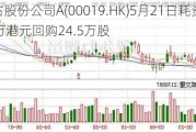 太古股份公司A(00019.HK)5月21日耗资1709万港元回购24.5万股