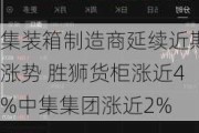 集装箱制造商延续近期涨势 胜狮货柜涨近4%中集集团涨近2%