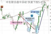 中生联合盘中异动 快速下挫5.45%