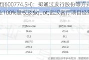 汉商集团(600774.SH)：拟通过发行股份等方式购买正安实业100%股权及"武汉客厅项目经营性资产"