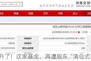 价格升了！这家基金，再遭股东“清仓式转让”