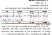 威高骨科(688161.SH)2023年度每股派0.12048元 股权登记日为7月4日